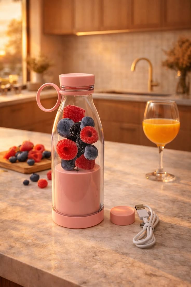 Mini portable 6 blades blender shake 6 blades